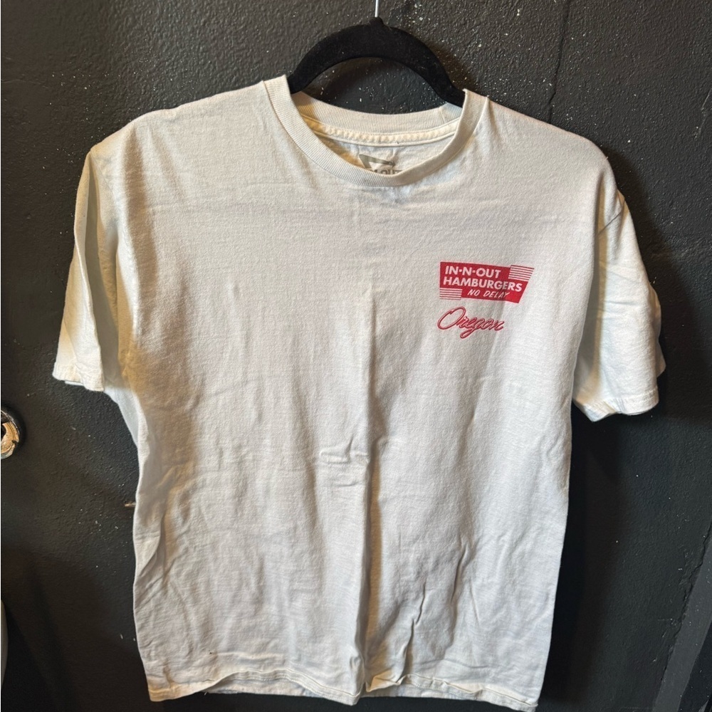 Men’s In N Out‎ Hamburger Oregon White Short Sleeve Tee